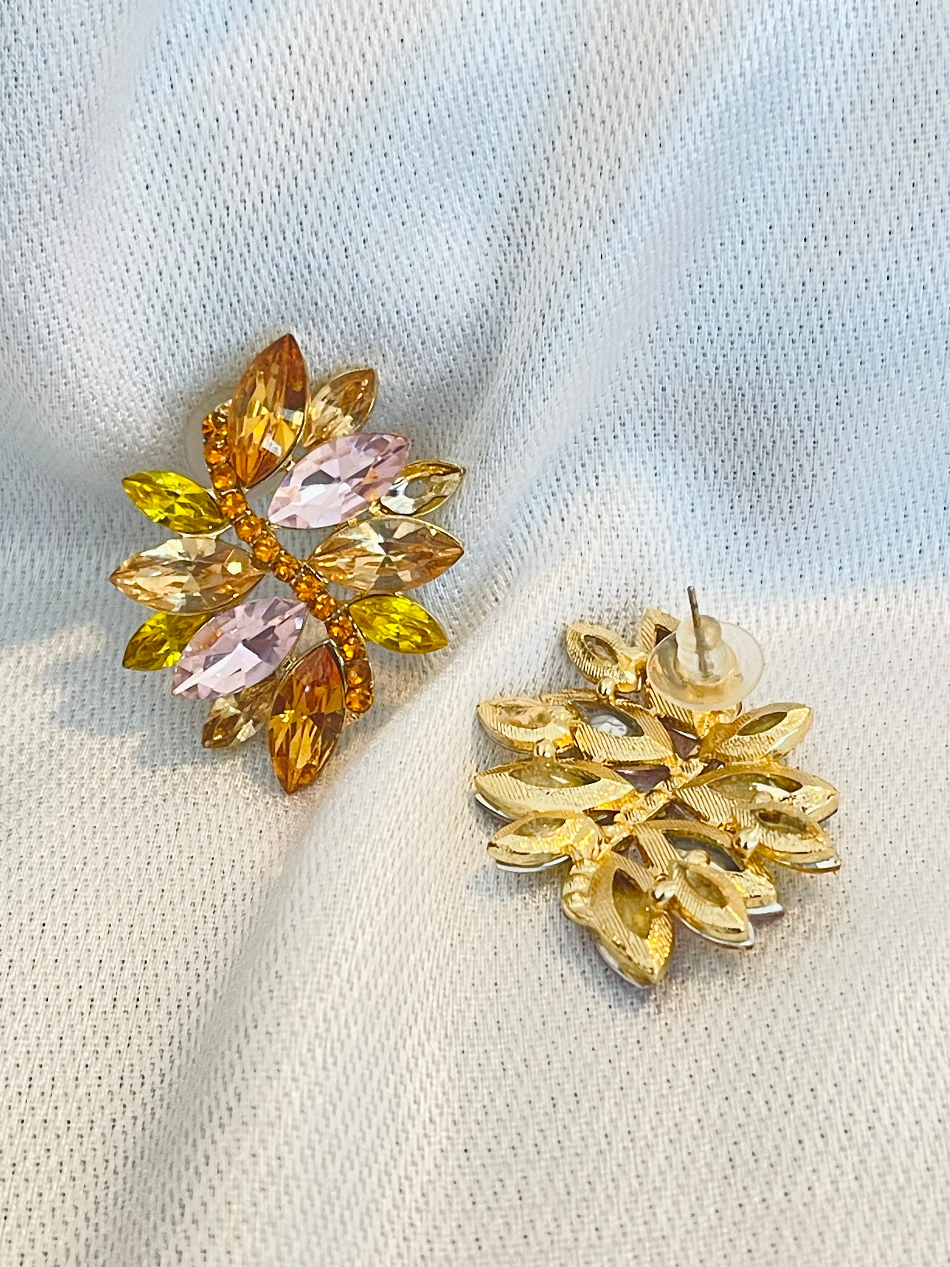 DARLING FLEUR PEACHY EARRINGS