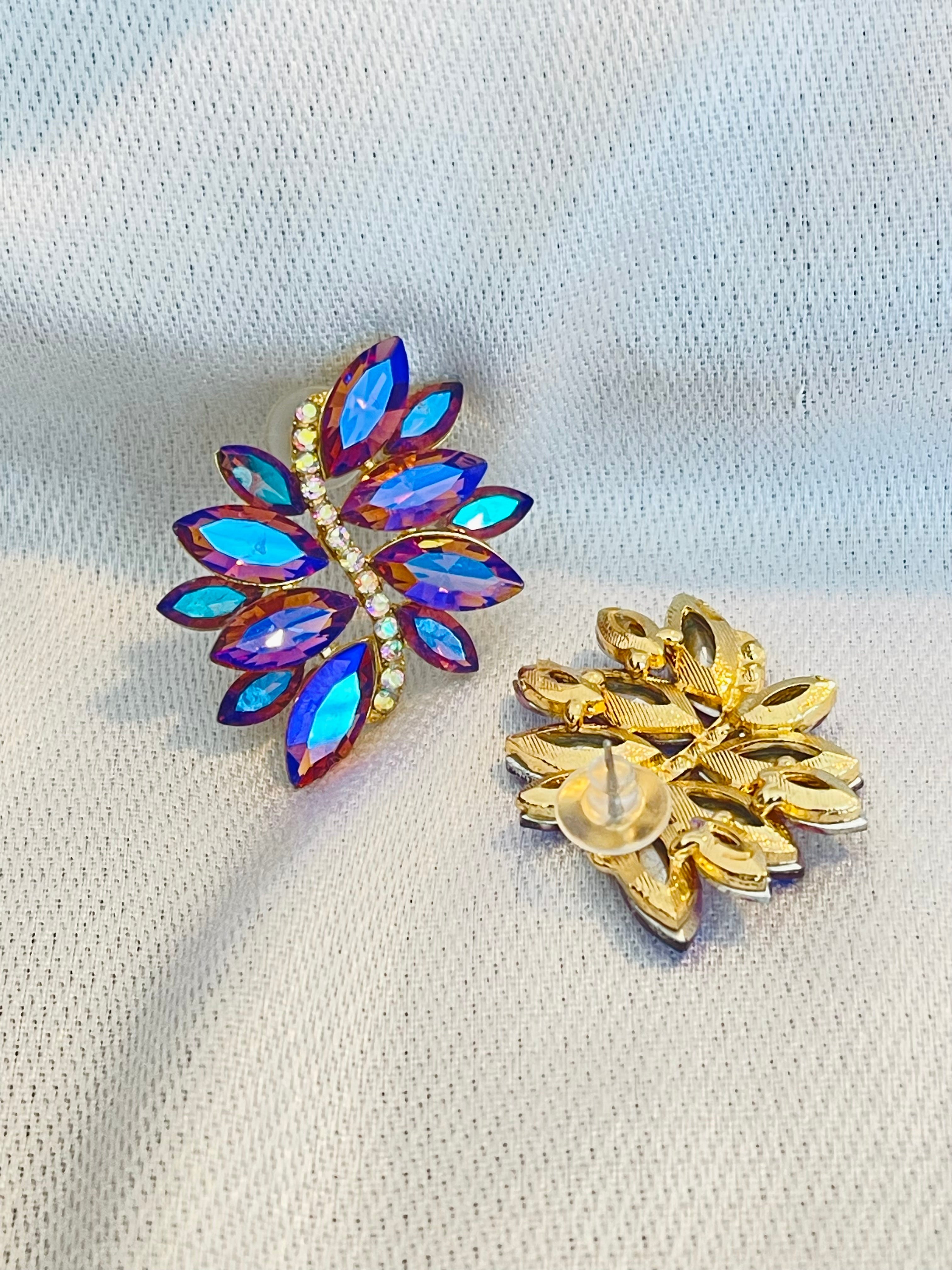 DARLING FLEUR PURPLE EARRINGS