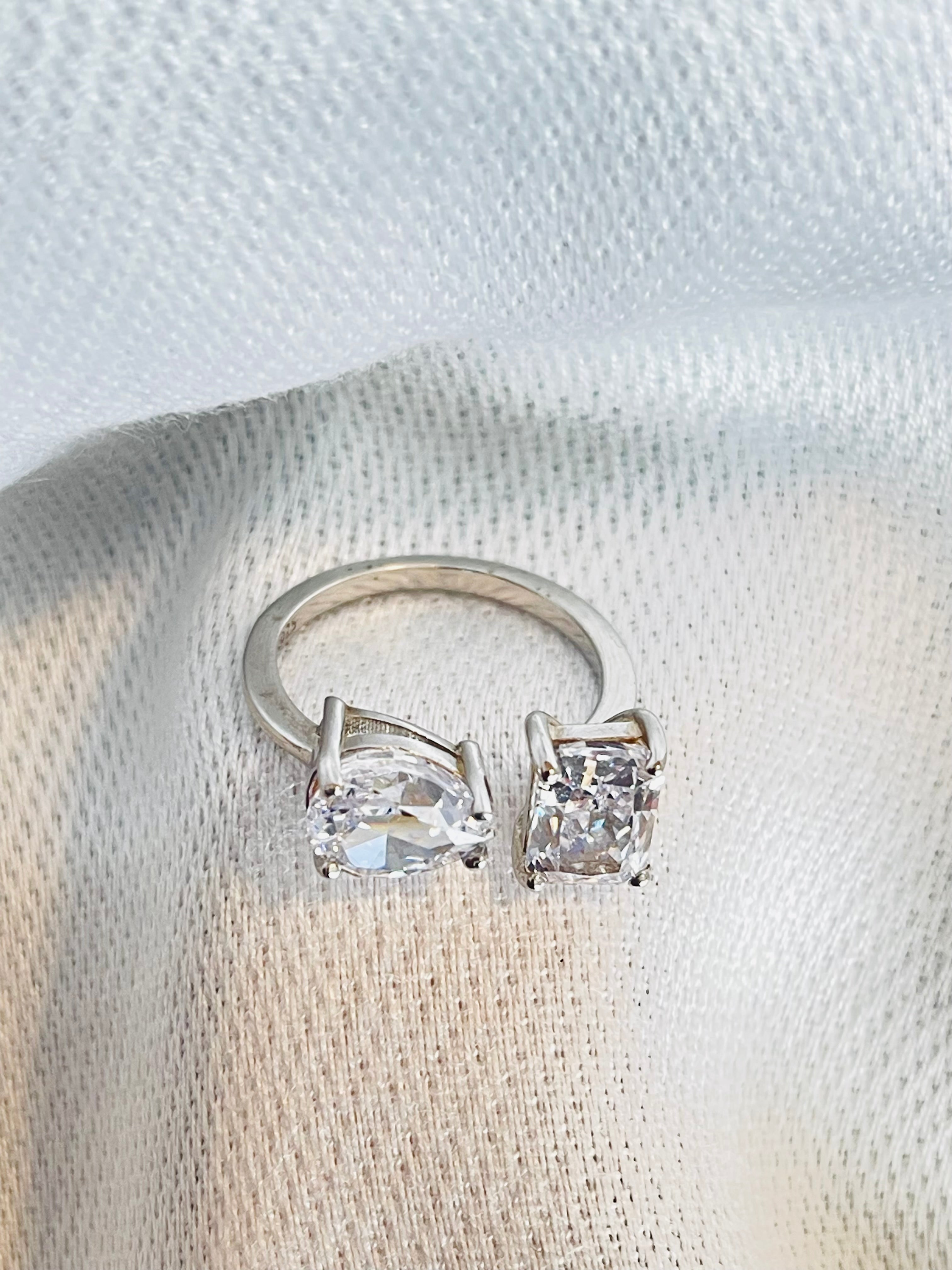 STAZIA SILVER GEMSTONE RING